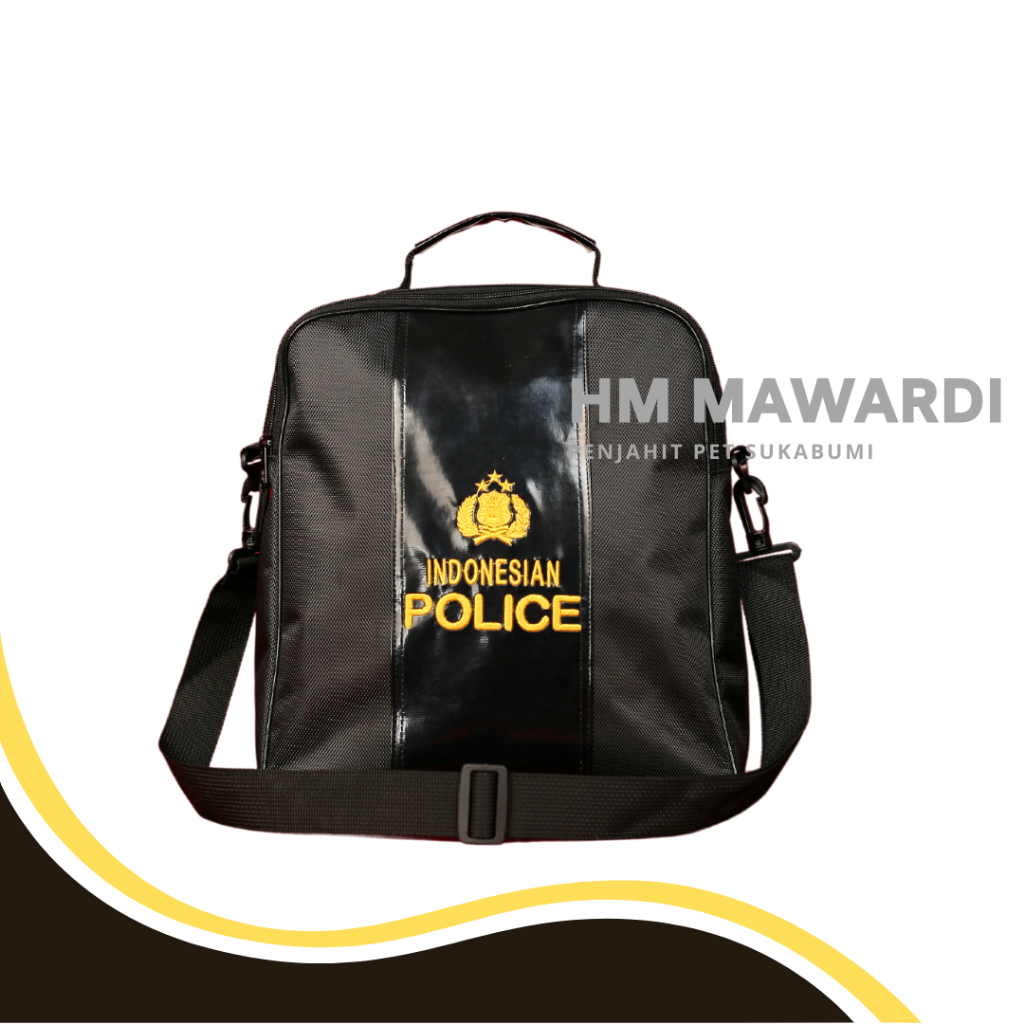 Tas Pet Polki POLRI Model Kotak | Mawardi Sukabumi