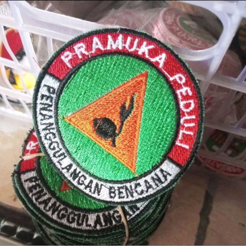 Badge / Bet Pramuka Peduli Bencana Bordir Bijian