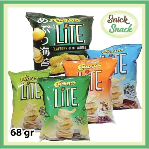 

Chitato Lite 68 gr Sour Cream Aburi Seaweed Sapi Panggang Rumput Laut Keripik Kentang Garing Lembut