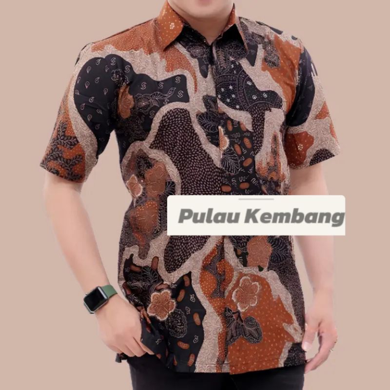 Kemeja Batik Pria Lengan Pendek Hem Batik Pria Lengan Pendek Kemeja Batik Lengan Pendek Pria Jumbo