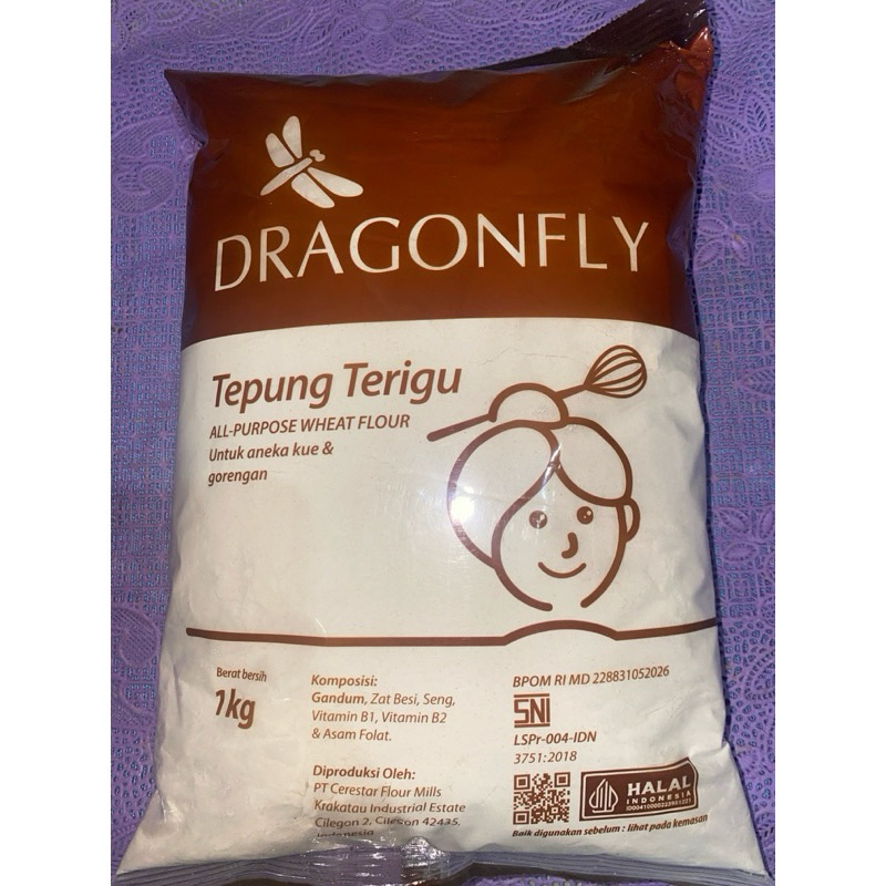 

tepung terigu dragon fly kemasan 1 kg