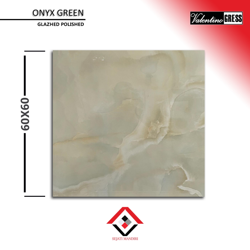 granit 60x60 - motif marmer - valentino gress onyx green
