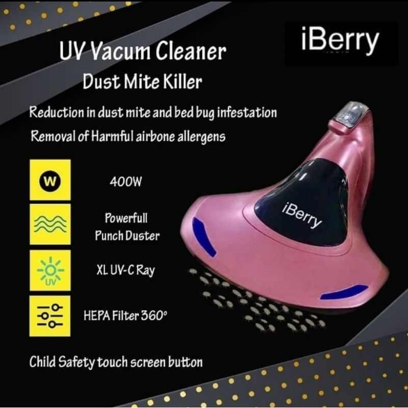 iBerry UV Vacum Cleaner Dust Mite Killer / Mesin Vacum Penghisap Debu dan Tungau i Berry