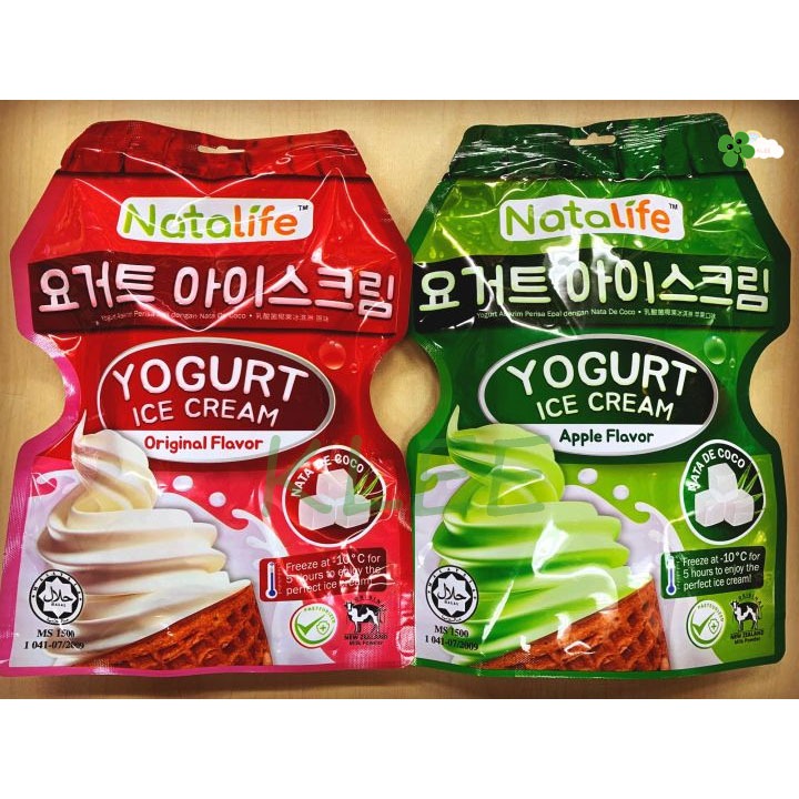 

Natalife Yogurt Ice Cream (Isi 5 pcs @60ml) - Natalife Yogurt Ice Cream Original Flavor - Apple Flavor 300ml