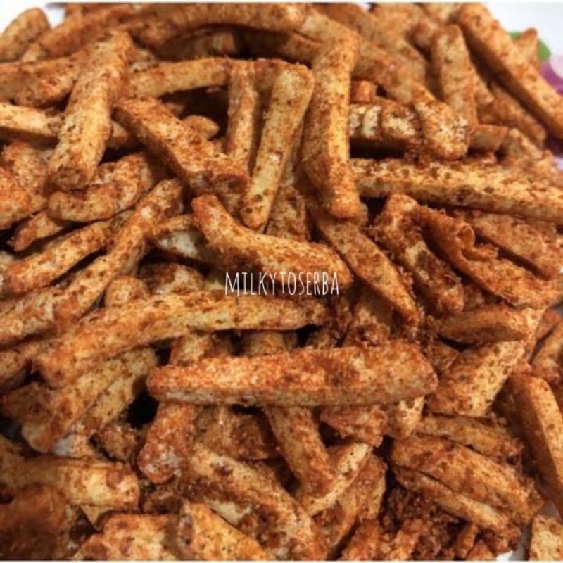 

(500gr) Basreng Stick Daun Jeruk Pedas Premium