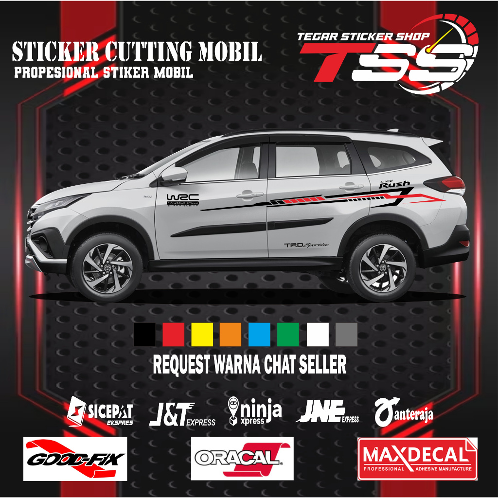 sticker mobil rush sticker mobil toyota rush sticker lis mobil toyota rush sticker mobil keren