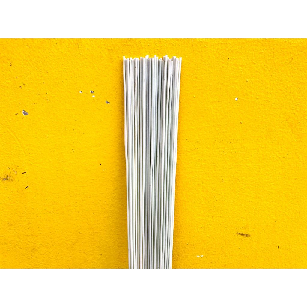 Ruji Fiber Stik Non Kulit Warna Putih Panjang 60cm Ukuran 1mm,1,3mm,1,5mm,1,8mm,2,5mm,3mm