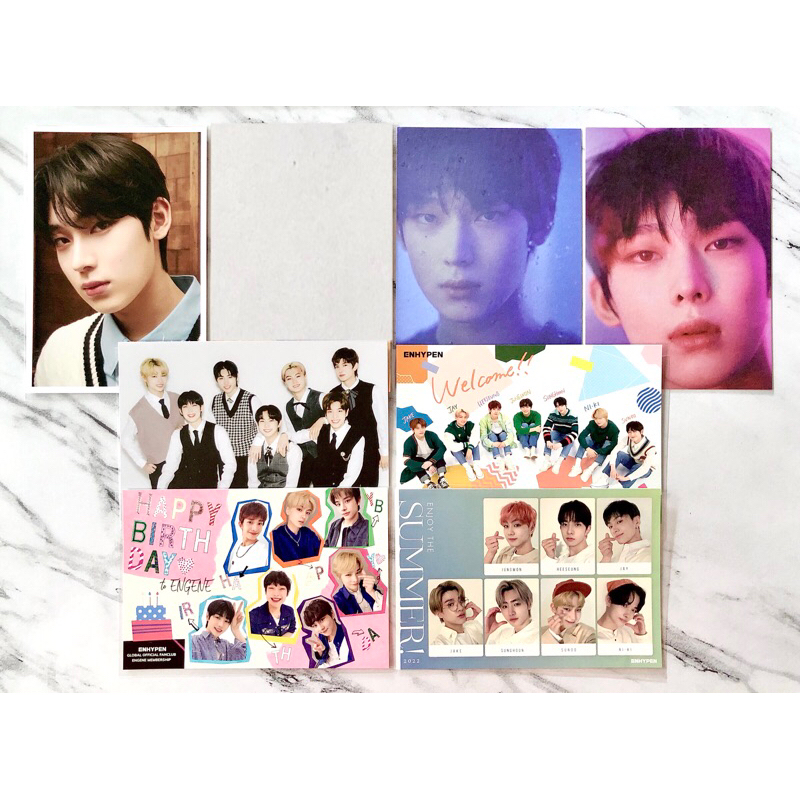 [TAKEALL] Enhypen Sunoo Group OT7 “POSTCARD” - En-connect NYEL Hybe Insight JP JPFC Greeting Card Bi