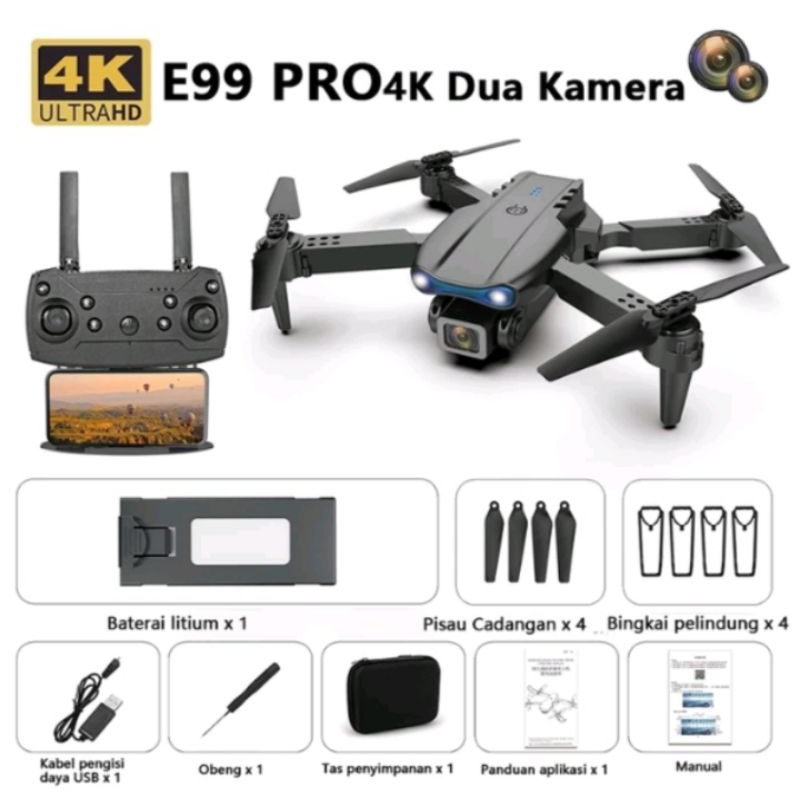 smart drone e99 pro dual camera 4K