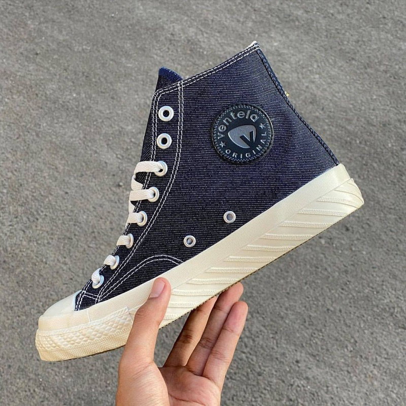 Ventela Original 70s Bts Back to 70s 80s High Black Natural Blue Denim Original Ventela x Badjatex