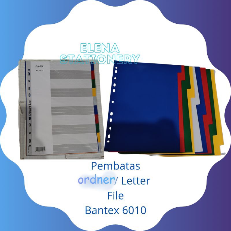 pembatas bantex 6010/ pembatas ordner/ divider
