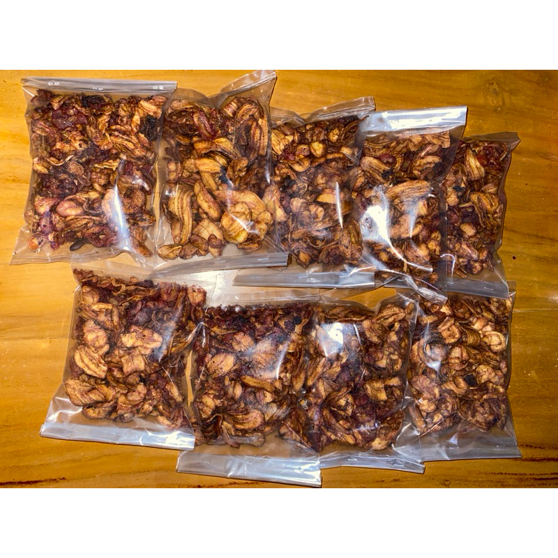 

Keripik pisang manis/ sale pisang bungkusan plastik ecer