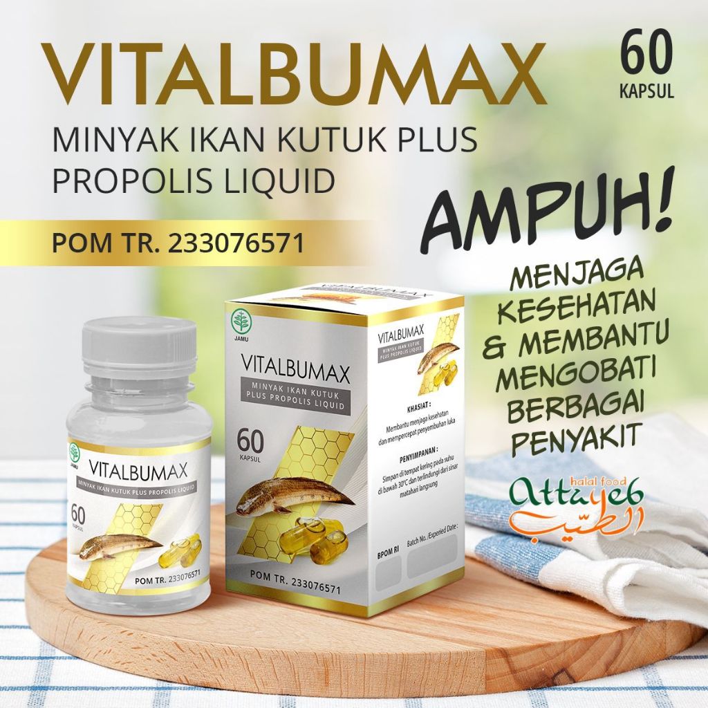 Obat Kering Pasca Operasi 60 Kapsul Minyak Ikan Gabus Kutuk Original -High Protein Albumin Plus Prop