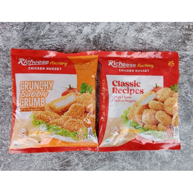 

RICHEESE CHICKEN NUGET CPASSIC RECIPES | CRUNCHY BUBBLE CRUMB 250gr