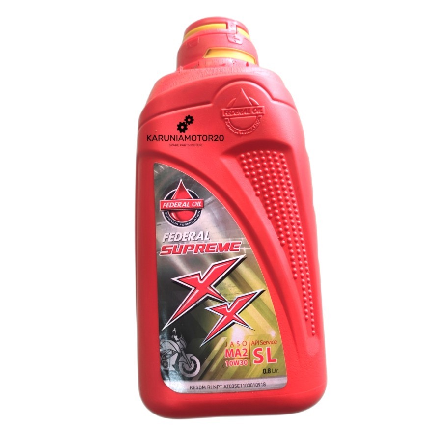 Oli Mesin Federal Supreme XX 10W-30 0,8 Liter 800ML Original 100%