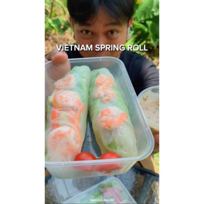 

SPRING ROLL VIETNAM dengan saos kacang wijen/saos thailand isi udang atau ayam