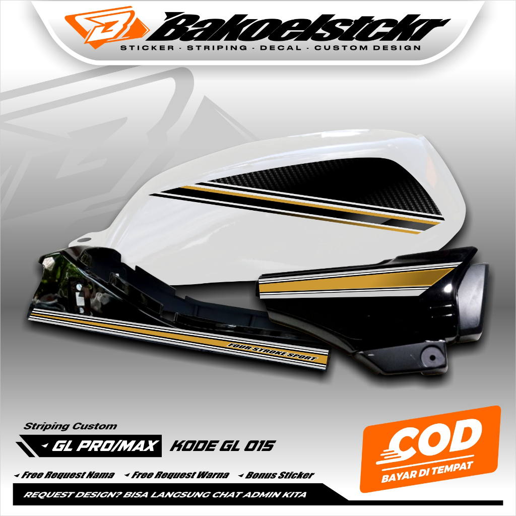 STRIPING GL PRO/MAX CUSTOM - DECAL STRIPING GL PRO CUSTOM VARIASI - STRIPING GL HOLOGRAM - GL KODE 0