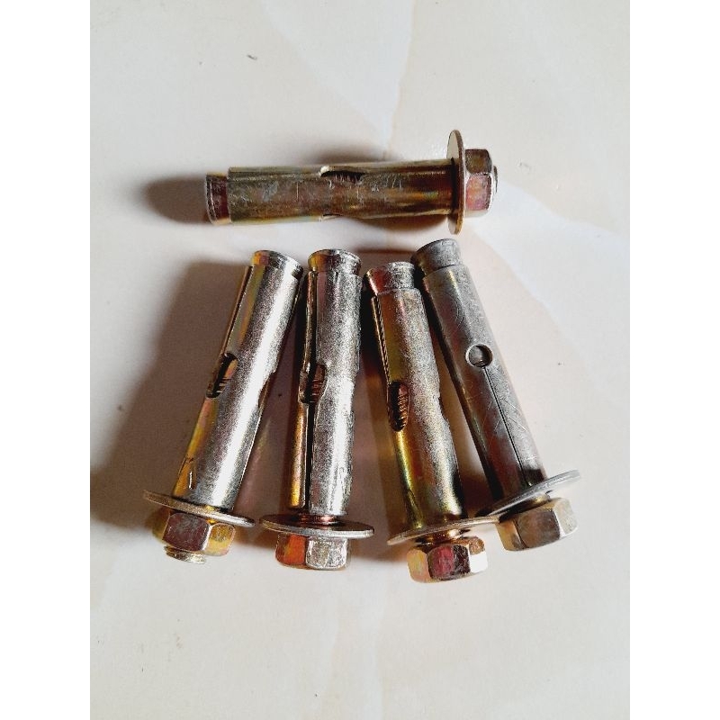 DYNABOLT M10×50MM KUNCI 12 FISER BESI  BAUT DINDING PANJANG 50 MM PAKET 10 PCS