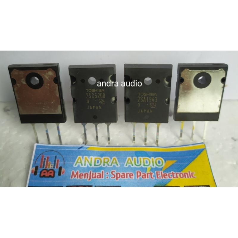 TRANSISTOR TOSHIBA 2SC5200 - 2SA1943 lot 121 original super