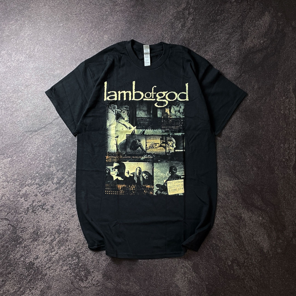 LAMB OF GOD - ALBUM COLLAGE Kaos Band Original