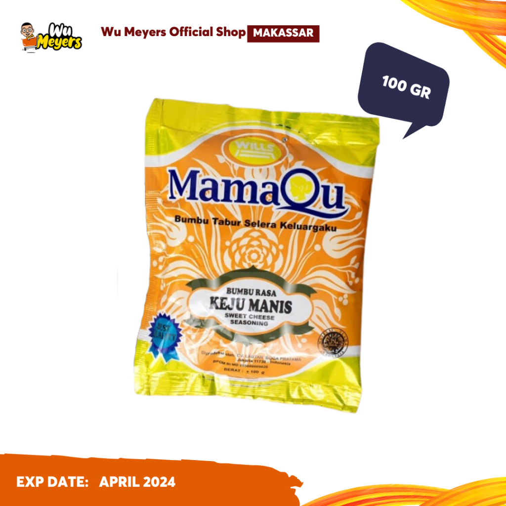 

MamaQu Bumbu Tabur Rasa Keju Manis 100g (1 renceng 10pcs) - Wu Meyers Makassar