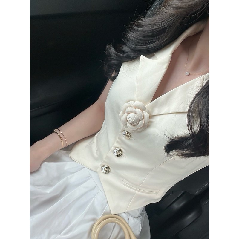 J'ADORE Eleanor Vest Top - Flower Atasan Rompi Wanita