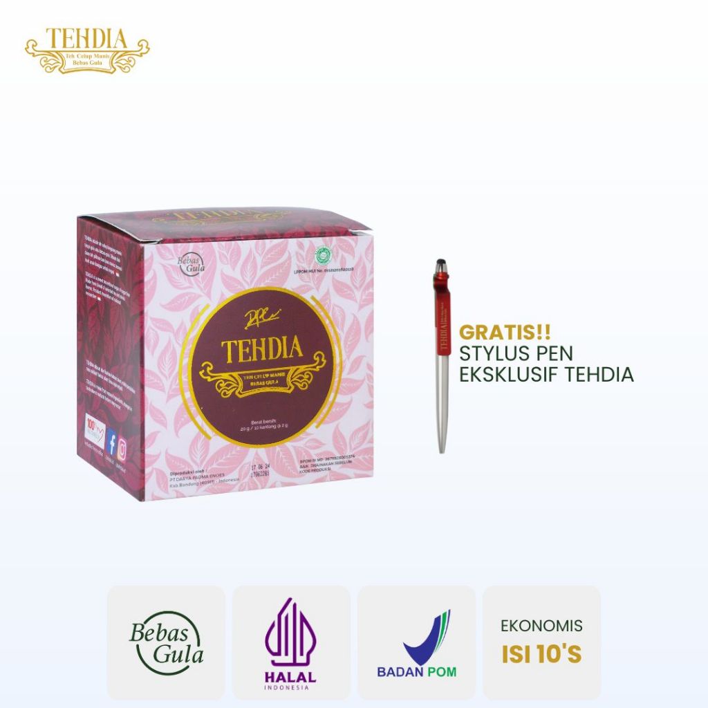 

TEHDIA Leci Teh Celup Manis Bebas Gula 10s
