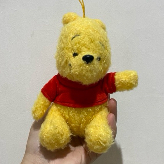 Gantungan Kunci Ganci Keychain Plush Pooh Bulu Disney Sega Preloved Second