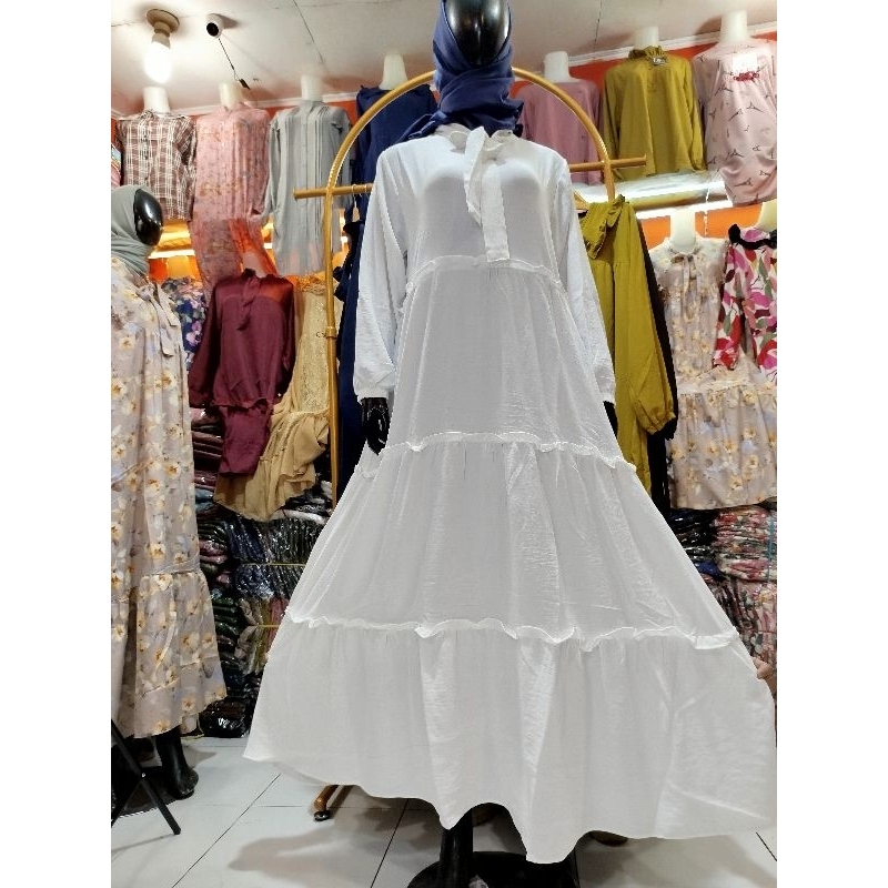 gamis kanya  airflow tangan karet