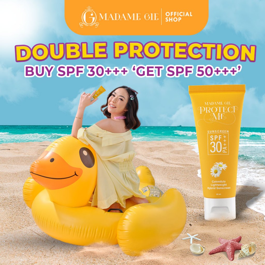 [RENEW] Madame Gie Protect Me Sunscreen SPF 30 PA +++* With Calendula - Skincare Sunblock Image 6
