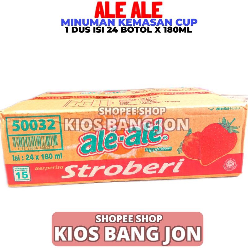 

Ale Ale Stroberi1 Dus Isi 24 Botol 180ML