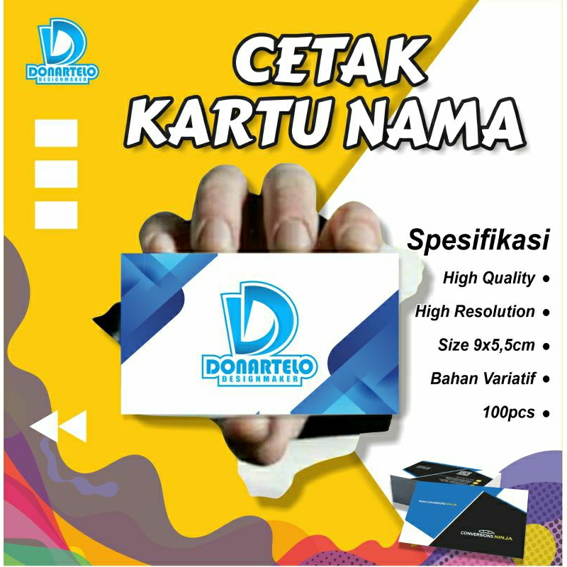 

PROMO | PAKET CETAK KARTU NAMA 1000PCS FREE DESAIN, 1 SISI, 2 SISI