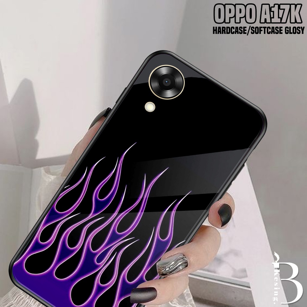 Case Oppo A17K - Casing Hp Oppo A17K Motif FIRE - Silikon Hp Oppo A17K - Kesing Hp Oppo A17K - Softc