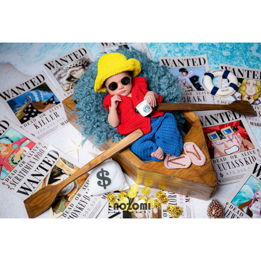 Properti Foto Newborn Dayung Kayu Panjang