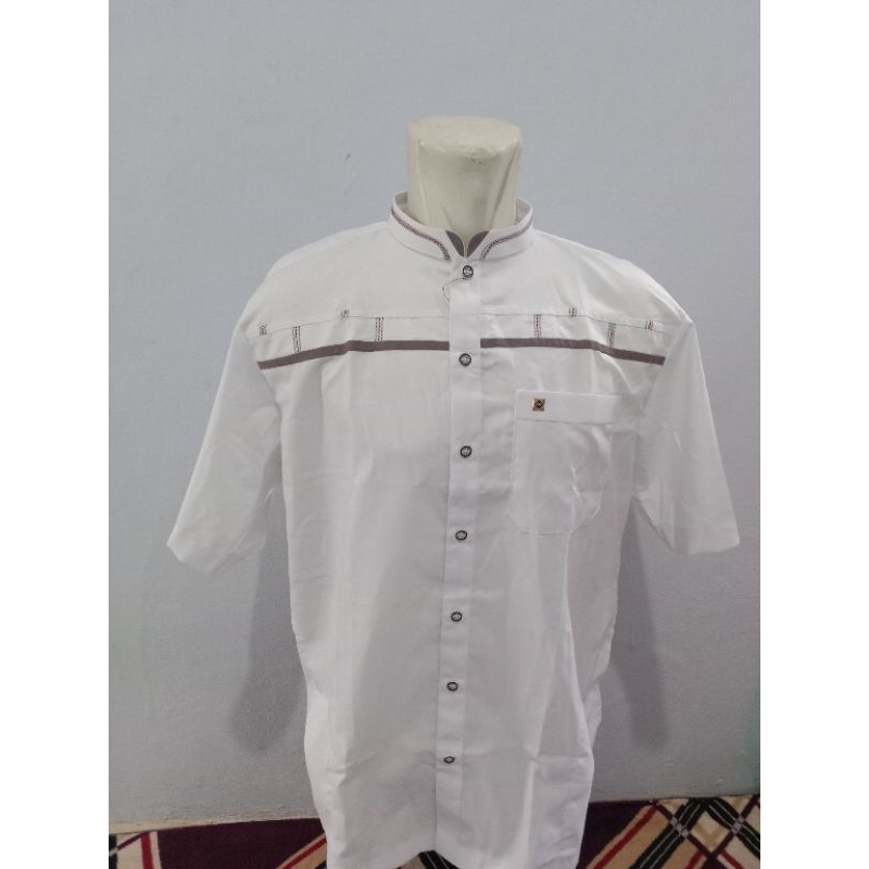 BAJU KOKO PRIA AL-WAFA PREMIUM LENGAN PENDEK UKURAN XL