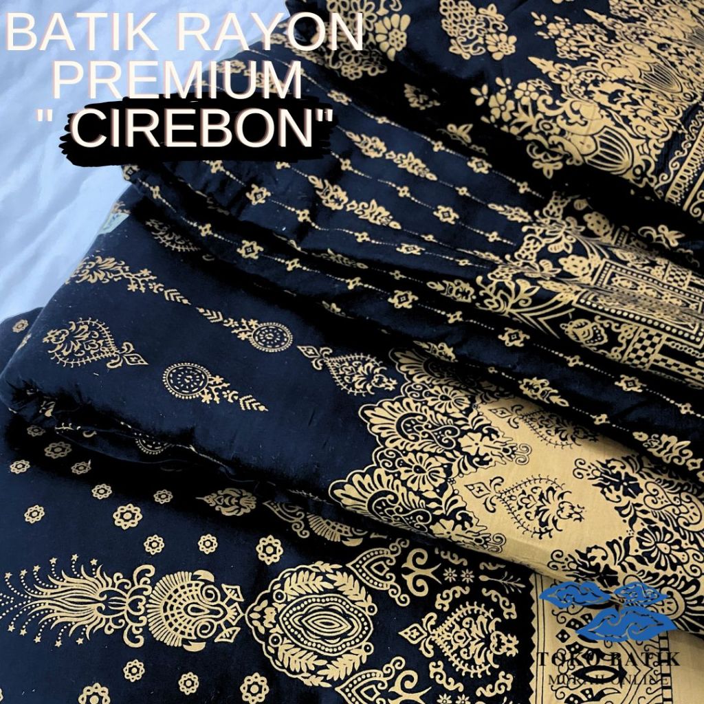 Kain Katun Korea Rayon Silky Viscose Printing Motif "CIREBON" 2025 Original 100% Viscose Premium
