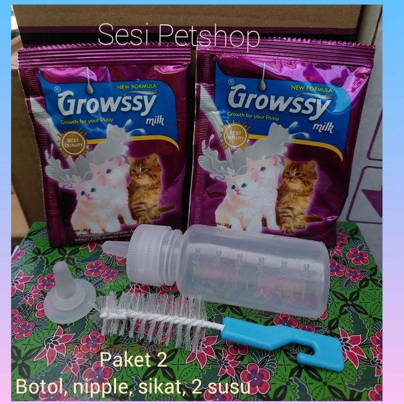 ~PAKET MURAH~ Botol Dot bayi Kucing & Susu Growssy