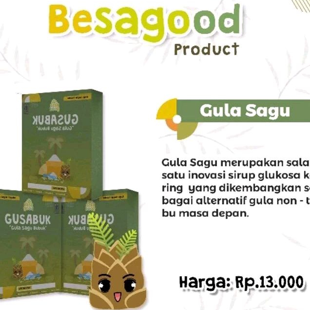 

Besagood Gula Sagu Bubuk 25 gram