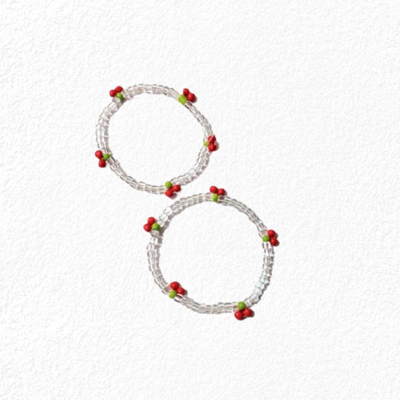 Gelang Manik Ceri Aesthetic | gelang manik | gelang manik ceri | gelang manik manik aesthetic | gela