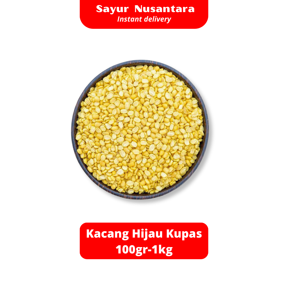 

Kacang Hijau Kupas Premium 100-1000gr - Sayur Nusantara