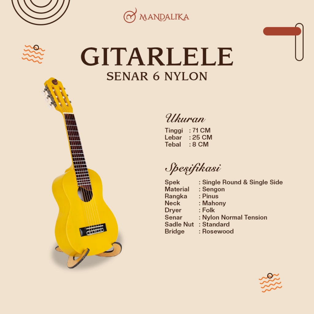 GITAR LELE / GITAR KECIL 6 Senar good quality - SYW