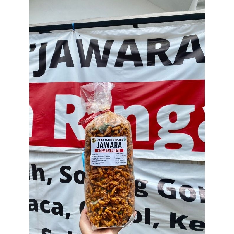 

Aneka Macam Snack Jawara Usus Rasa Pedas 1 Bal Isi 2 KG