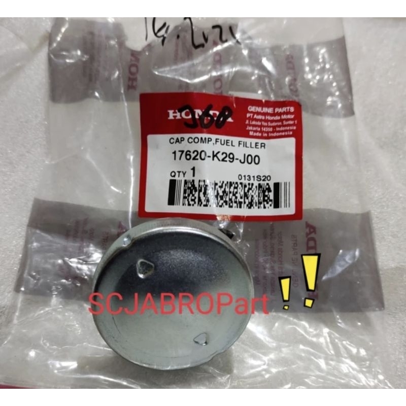 TUTUP TANGKI HONDA VARIO 150 BEAT FI SCOOPY ESP..17620 K29 J03..ORI AHM