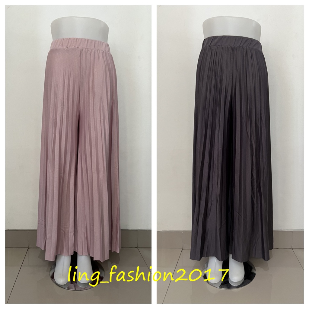 Celana kulot payung plisket premium/kulot payung/kulot panjang/kulot premium import