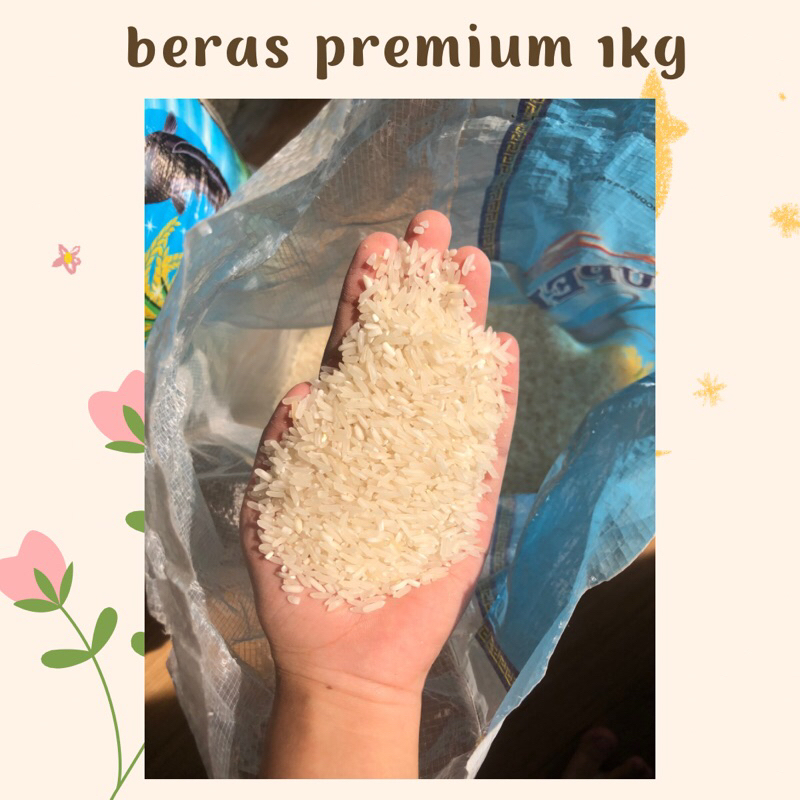 

lylyqia-Beras PREMIUM repack 1KG, 500GR, beras pulen enak