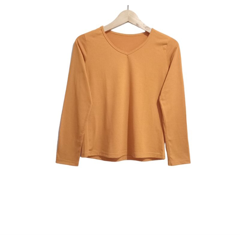 Kaos Wanita | Kaos Lengan Panjang | Kaos Orange | Kaos Polos | Kaos Murah