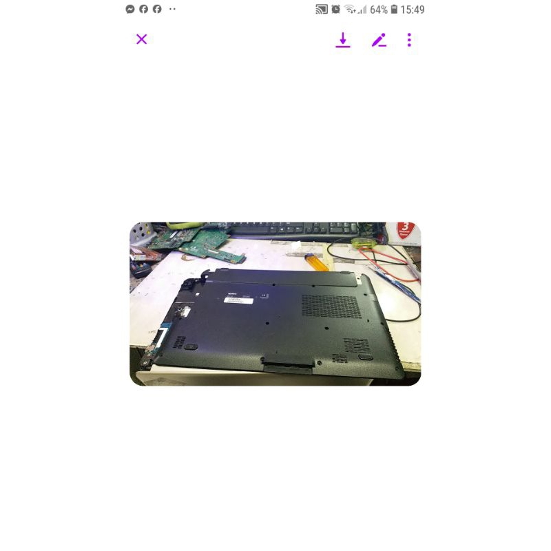 casing bawah laptop axioo tnn