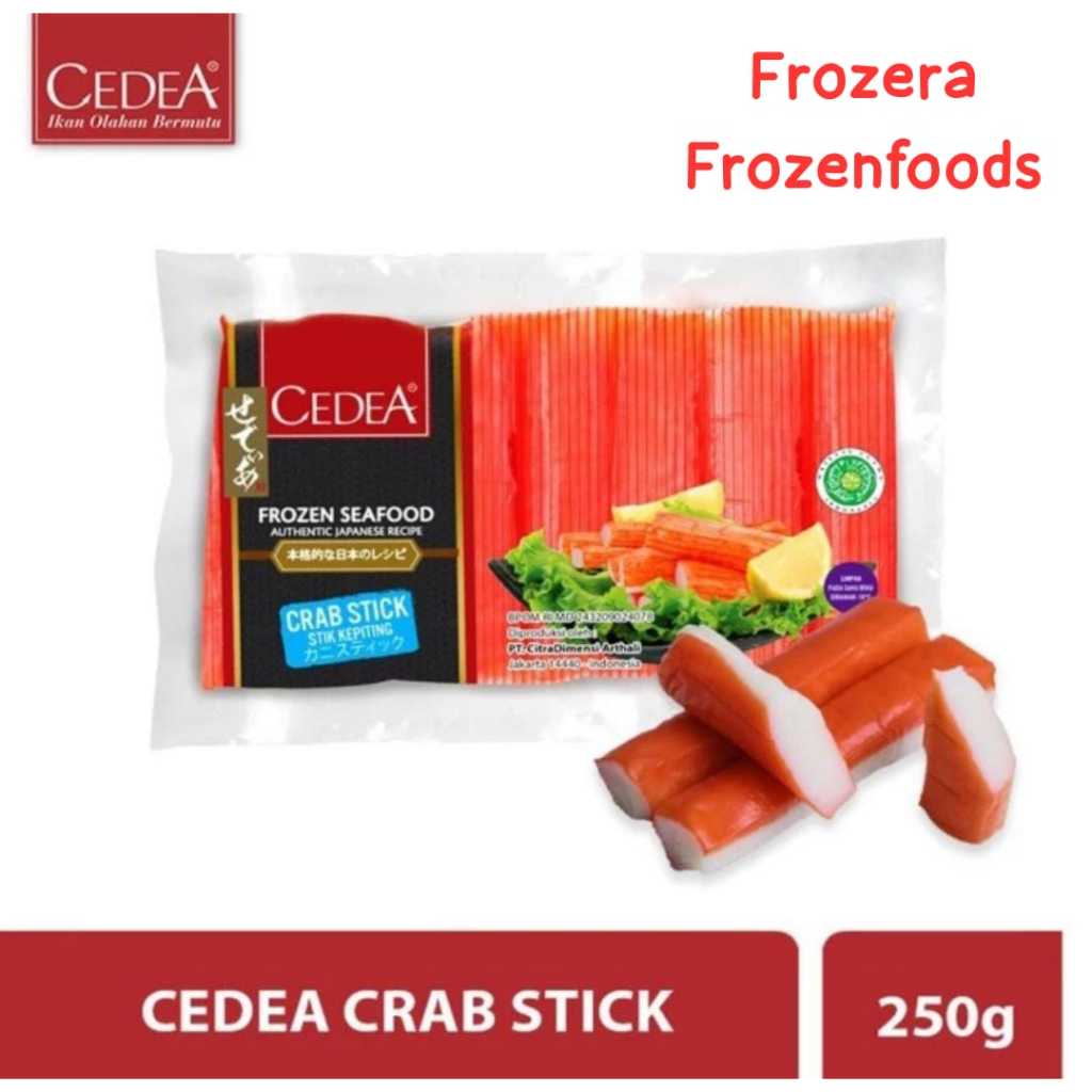 

❄LANGSUNG KIRIM❄ CEDEA CRAB STICK 250gr ISIAN DIM SUM / Frozenfoods Murah