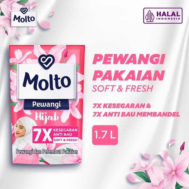 Molto Pewangi Pakaian Soft & Fresh Hijab 1.7 Liter