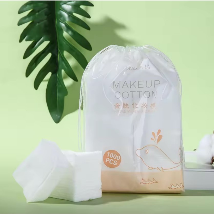 Refill Pouch Kapas Toner 1000pcs | Super Soft Cotton Pad | Ultra Thin Cotton Pad